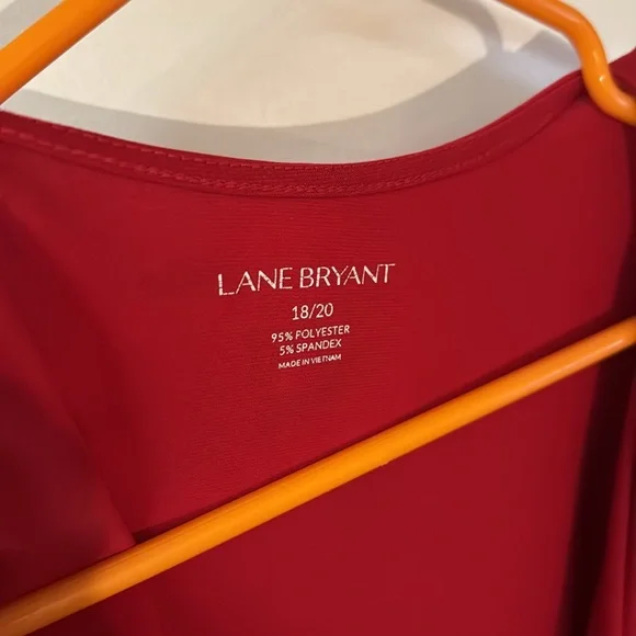 Red sleeveless cowl top. - Picture 5 of 5